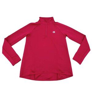 Champion Women's Pink 1/4 Zip Athletic Top | Size Small